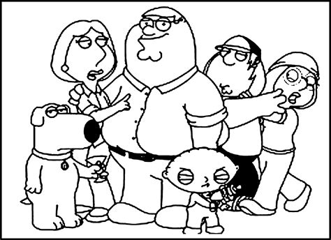 family guy coloring pages|Free Printable Family Guy Coloring Pages For Kids